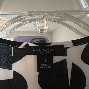Ann Taylor Monochrome Patterned Dress